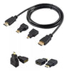 Kit 3 En 1 Hdmi , Cable 1.5 Mts + Adaptadores Micro Y Mini