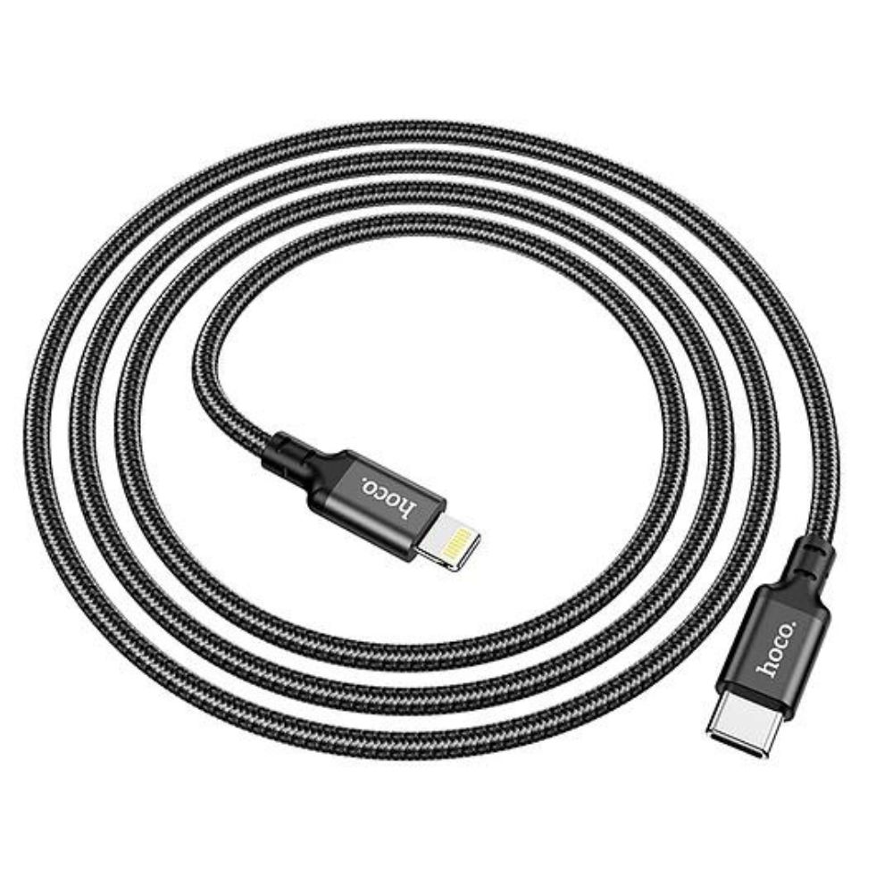 CABLE TIPO C A LIGHTNING - HOCO DATOS CARGA RÁPIDA X14 (IPHONE)