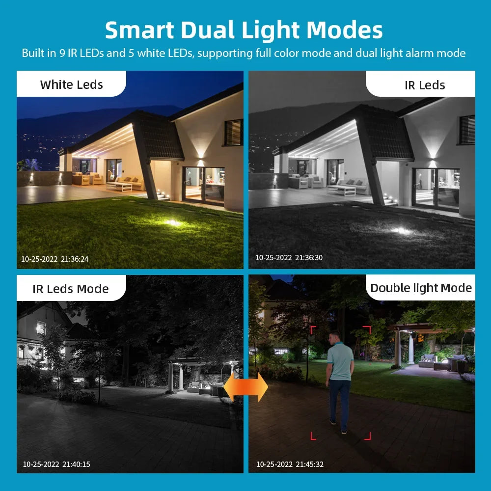 CÁMARA DE VIGILANCIA WIFI CON PANTALLA  DUAL 4K 8MP