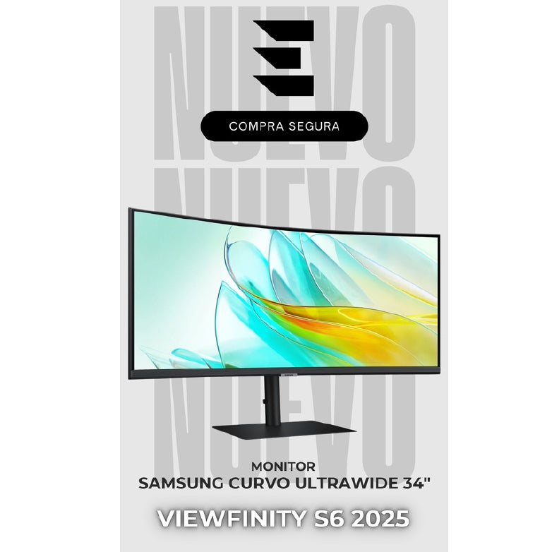 Monitor Samsung Curvo Ultrawide 34″ S65UC – Modelo más reciente (2025)